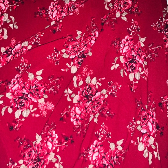 NWT💫Moa Moa Wine Floral Shawl Kimono - Picture 8 of 8